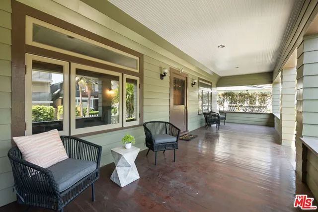 a outdoor space with furniture