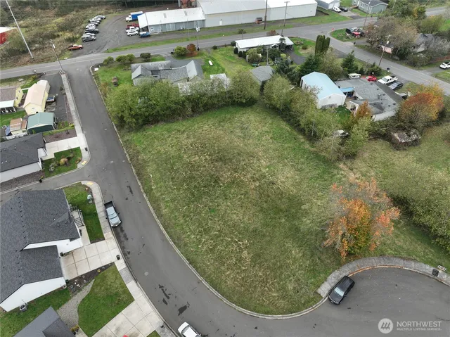 a view of a garden with a fountain