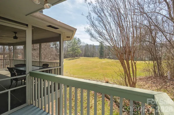 a view of a balcony