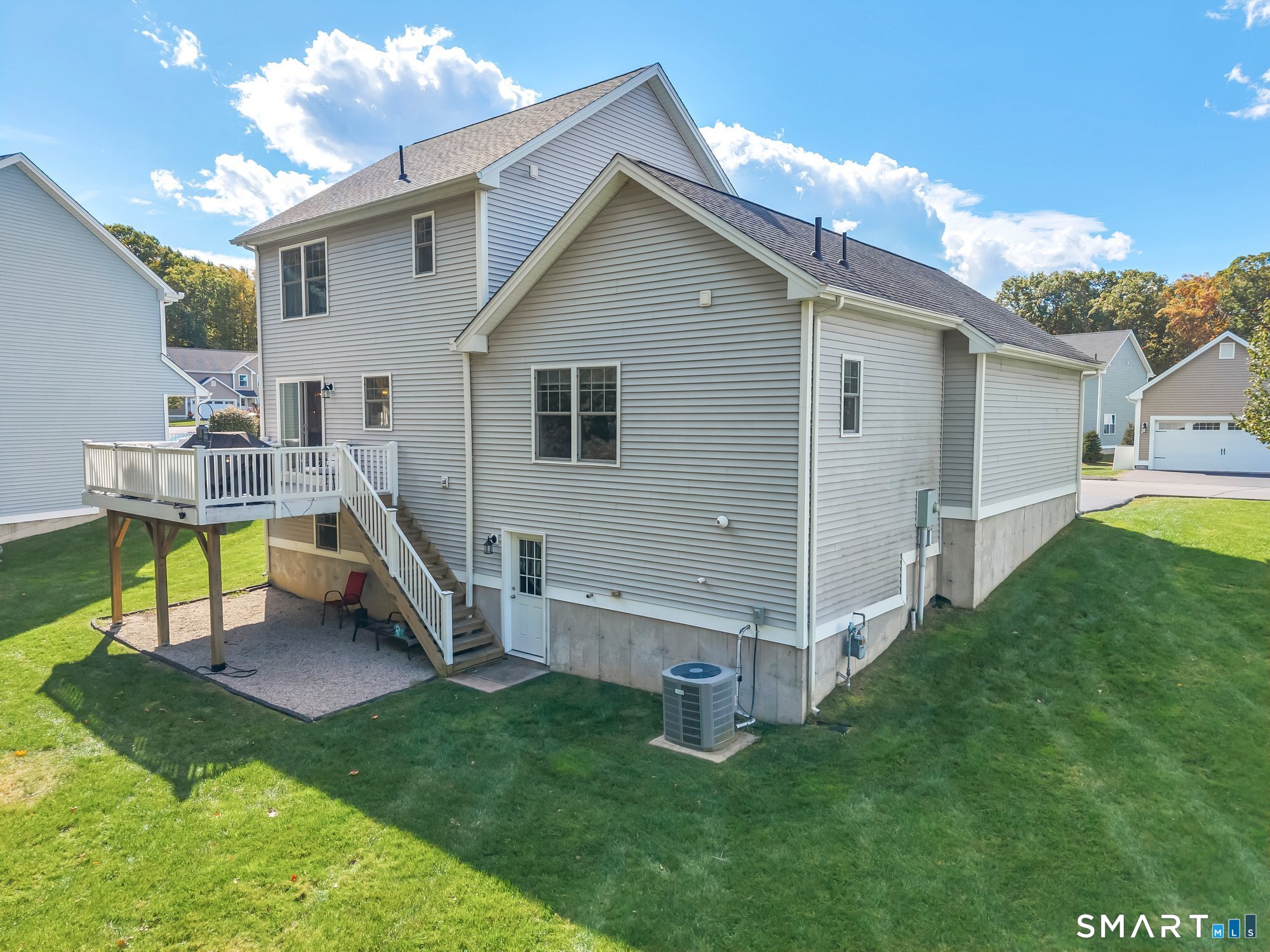 365 Allentown Road, Unit 33 Bristol, CT 06010 - Photo 28 of 33 Stairs leading down from deck to your backyard.
