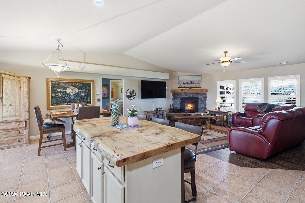 2550 West Canta Libre Road Chino Valley, AZ 86323 - Photo 5 of 33 Kitchen to living room