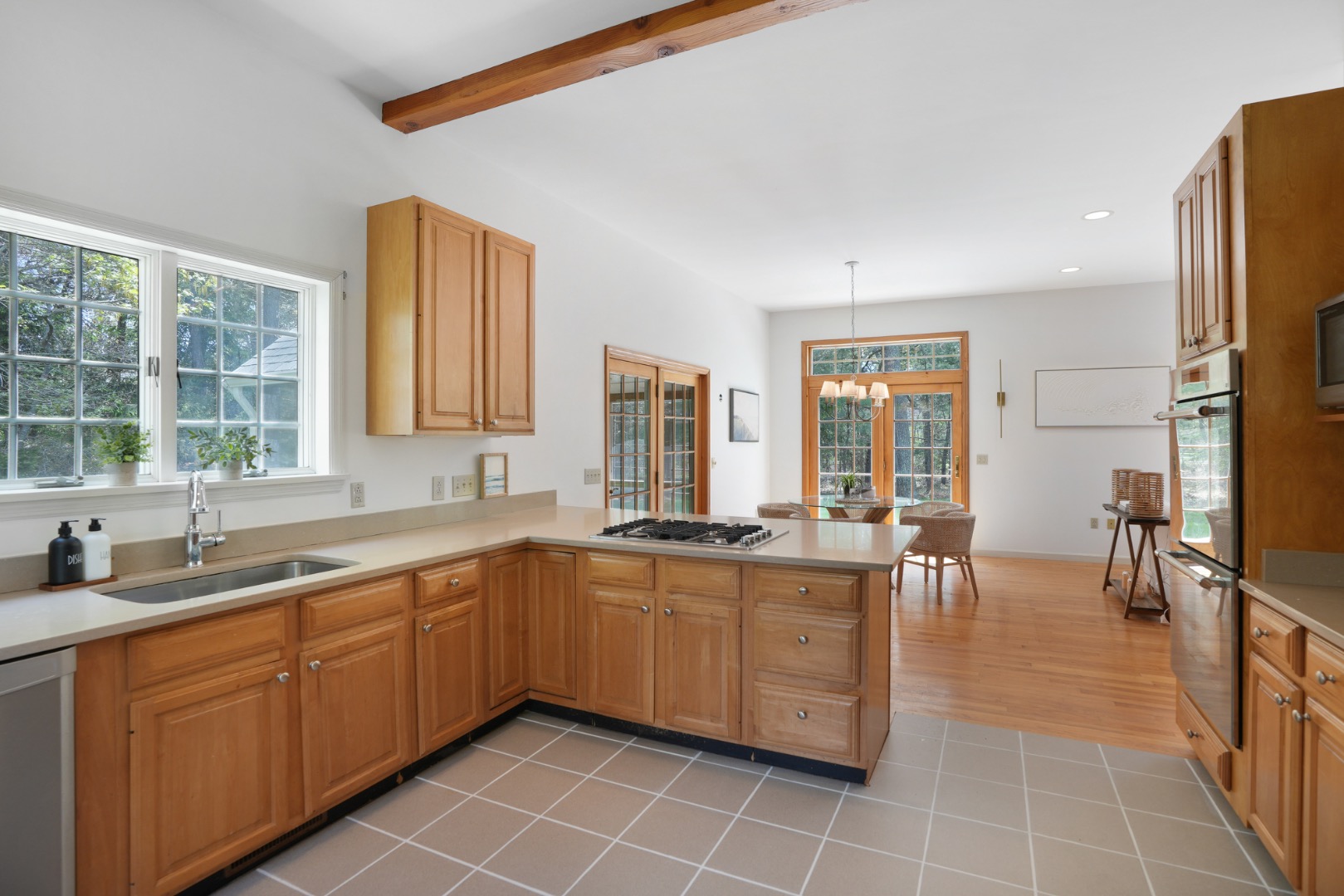 2 Cosmos Way Edgartown, MA 02539 - Photo 10 of 29 a large kitchen with a large window