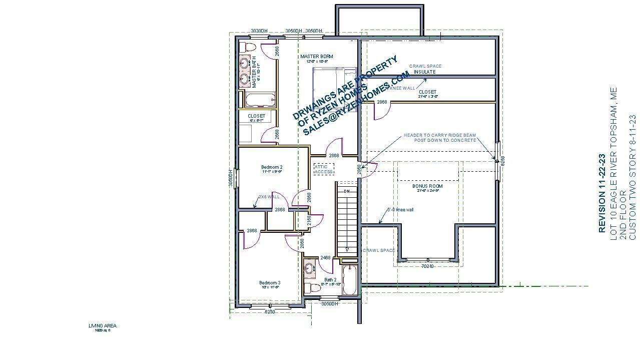 Lot 12 Raspberry Lane Topsham, ME 04086 - Photo 19 of 22 2nd floor