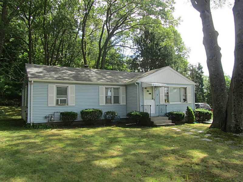 Exterior Front. Lovely setting for this 3 bed vinyl sided ranch