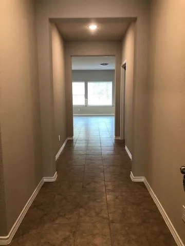 a view of hallway with window