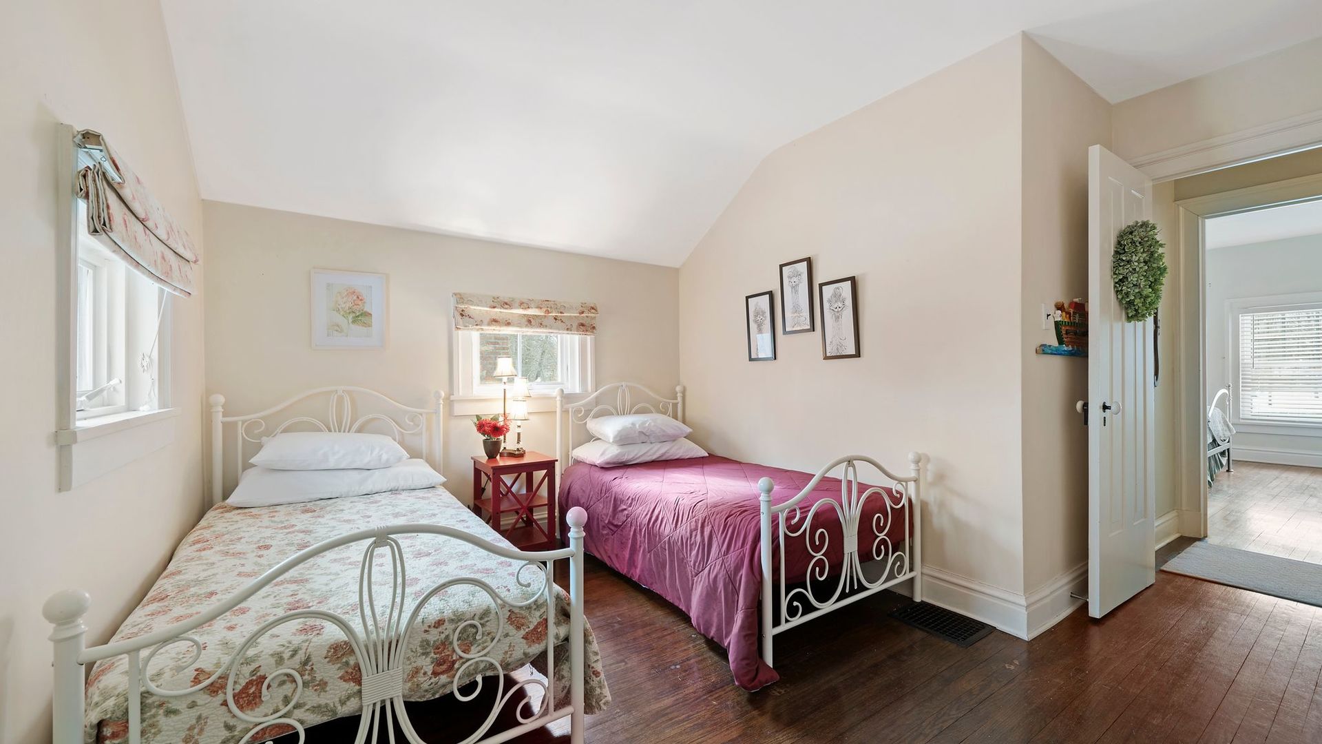 33W179 Surrey Road Wayne, IL 60184 - Photo 25 of 39 a bedroom with two beds and wooden floor