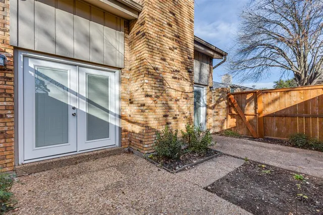 a view of a door of the house
