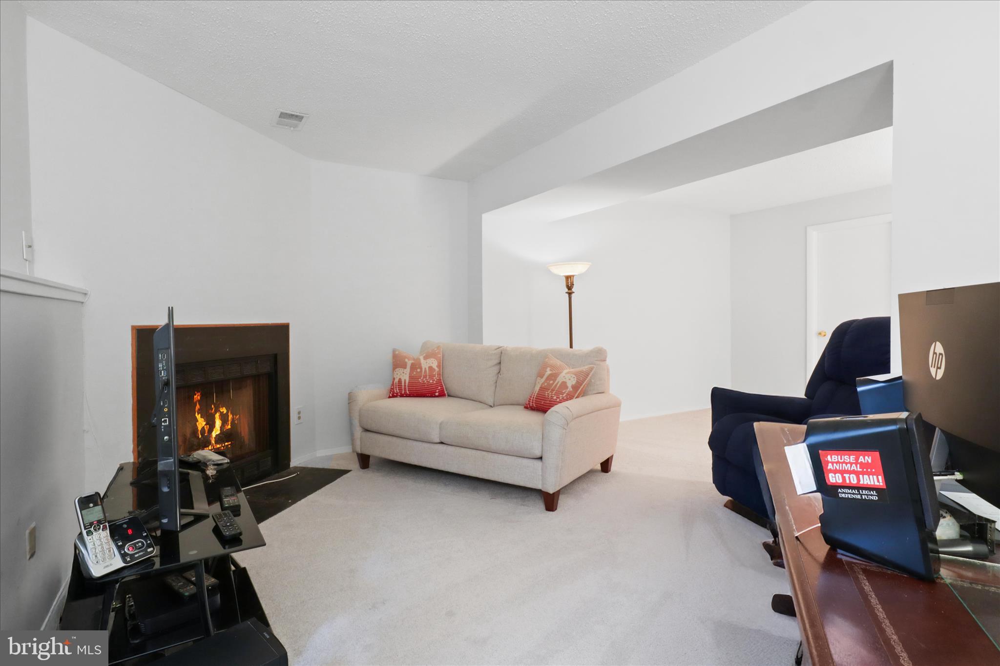 8927 Waites Way Lorton, VA 22079 - Photo 25 of 45 Bedroom 3 /flex room on lower level w fireplace