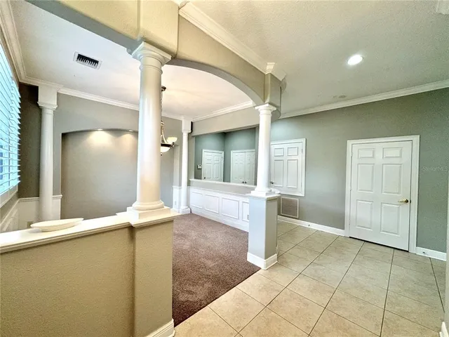 a view of an entryway of a house