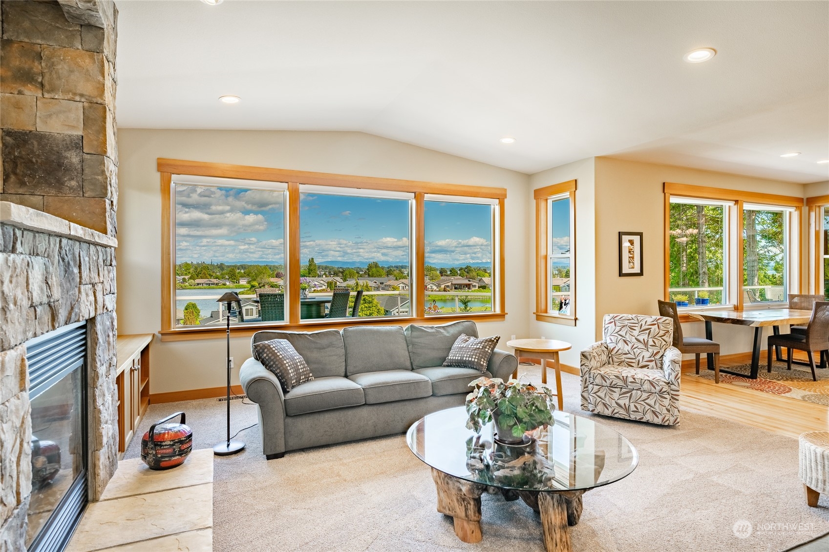 8148 Comox Road Blaine, WA 98230 - Photo 15 of 40 a living room with furniture and a large window
