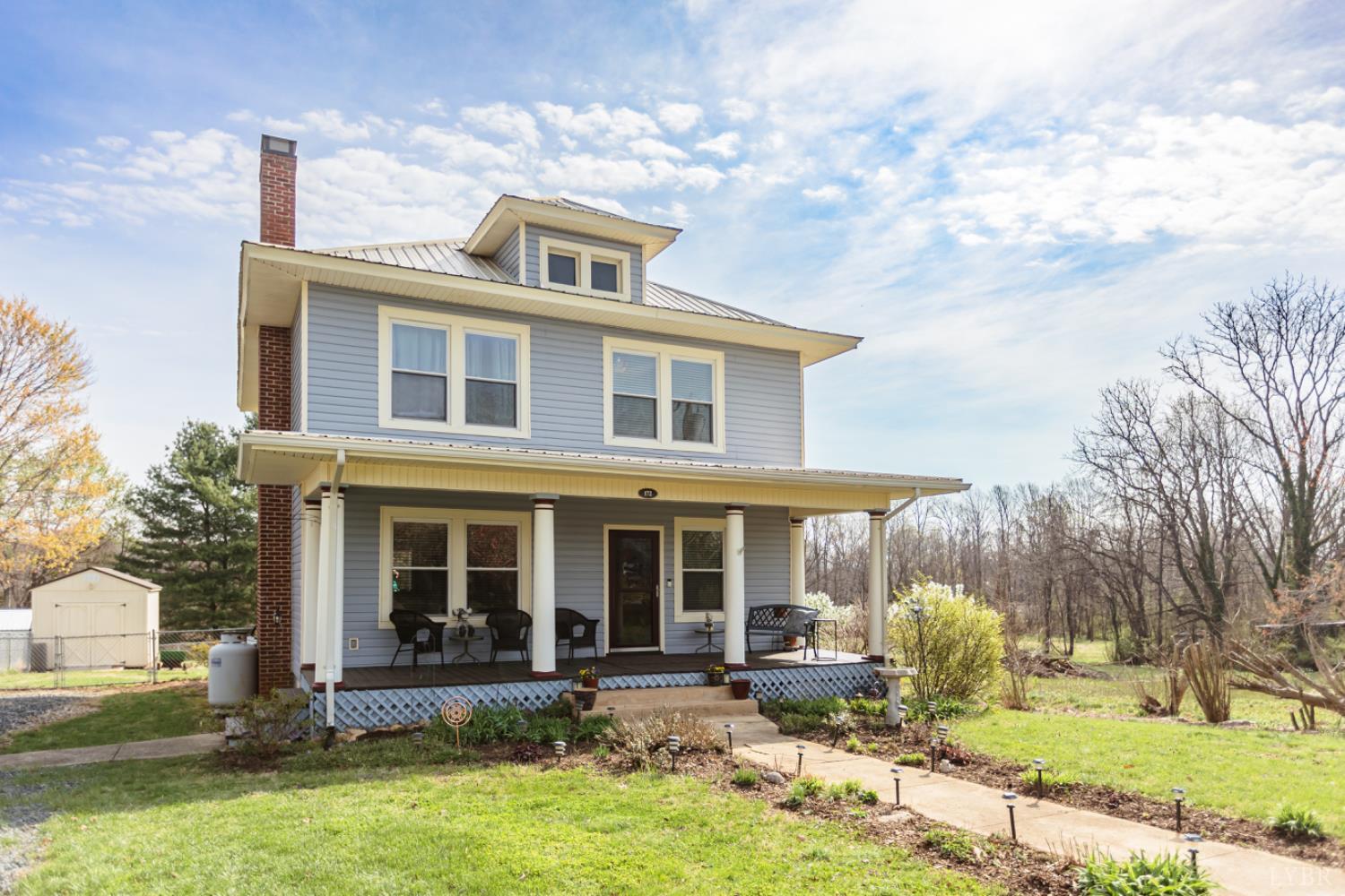 172 Pecan Street Pamplin, VA 23958 - Photo 2 of 40 a front view of house with yard and green space