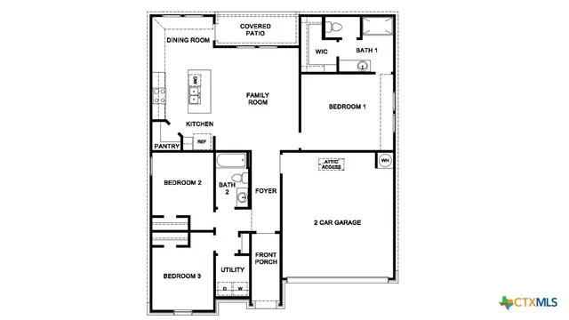 a picture of a bench in front of a wall