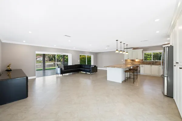 a bedroom with a bed and a table in it