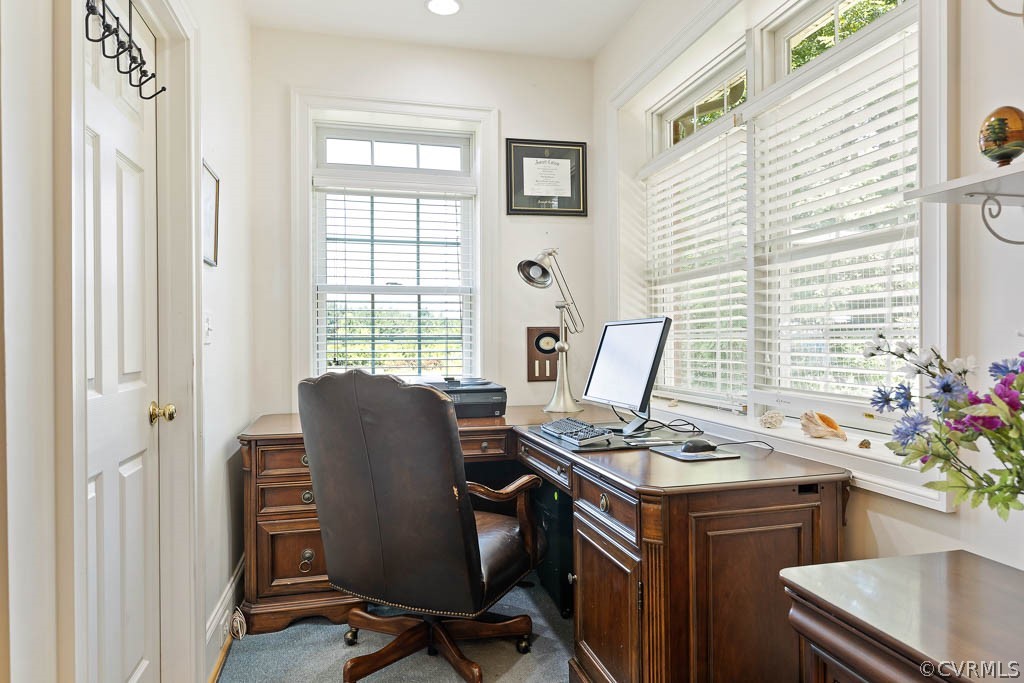 11205 Beaver Bridge Road Chesterfield, VA 23838 - Photo 24 of 42 a view of a workspace with furniture and a window