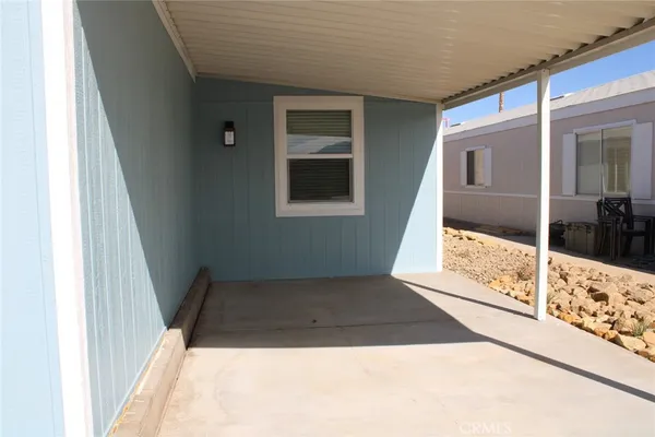 a view of an front door