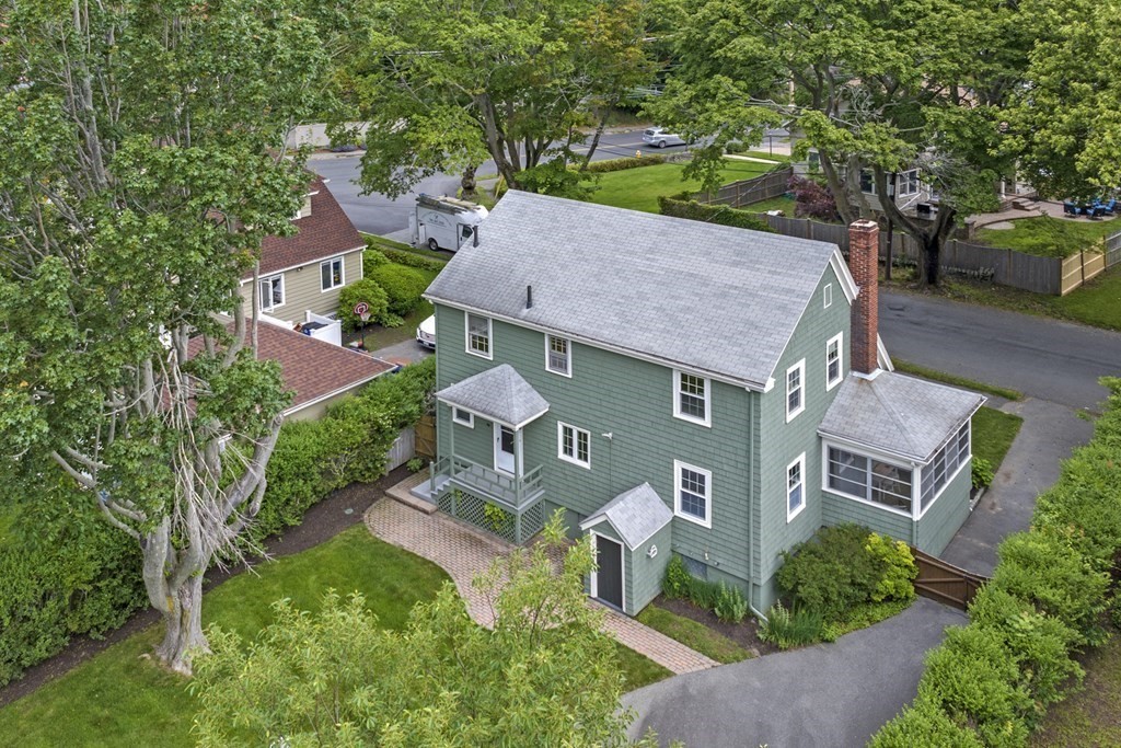 5 Auburndale Road Marblehead, MA 01945 - Photo 6 of 41 an aerial view of a house with a yard