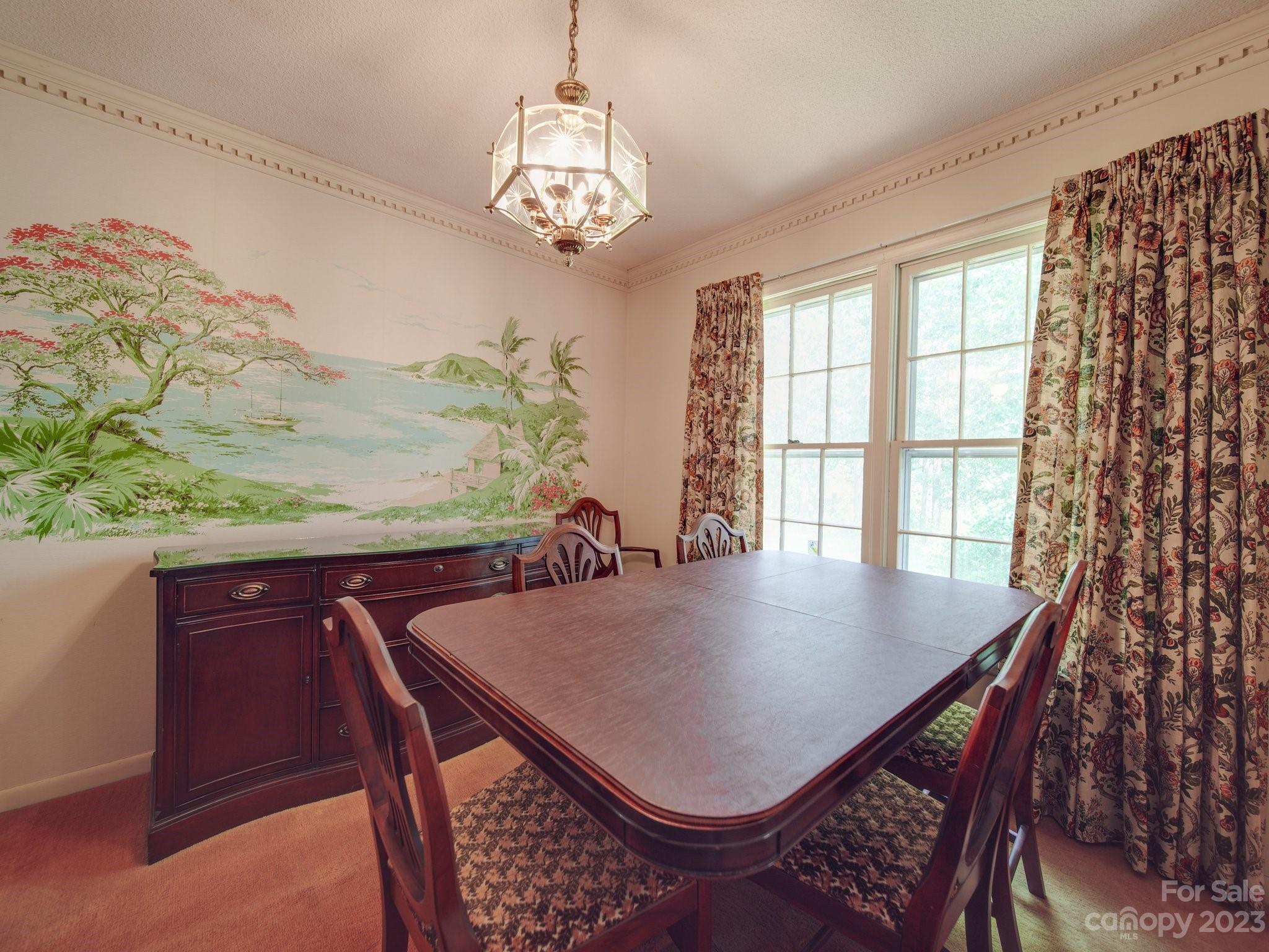 2845 Puetts Chapel Road Bessemer City, NC 28016 - Photo 5 of 15 a view of a dining room with furniture window and outside view