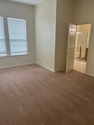 a bathroom with a shower and a sink