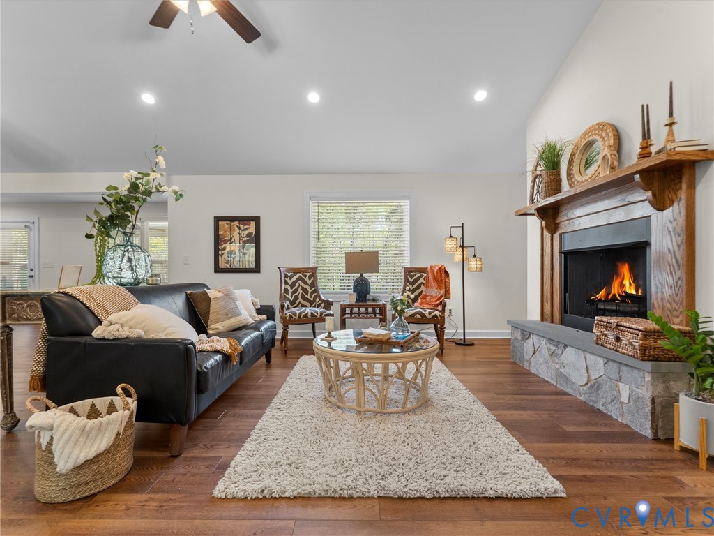 143 High School Road Buckingham, VA 23921 - Photo 19 of 50 a living room with furniture and a fireplace