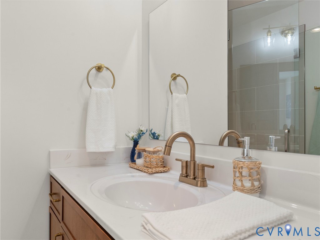 143 High School Road Buckingham, VA 23921 - Photo 27 of 50 a bathroom with a sink and a mirror