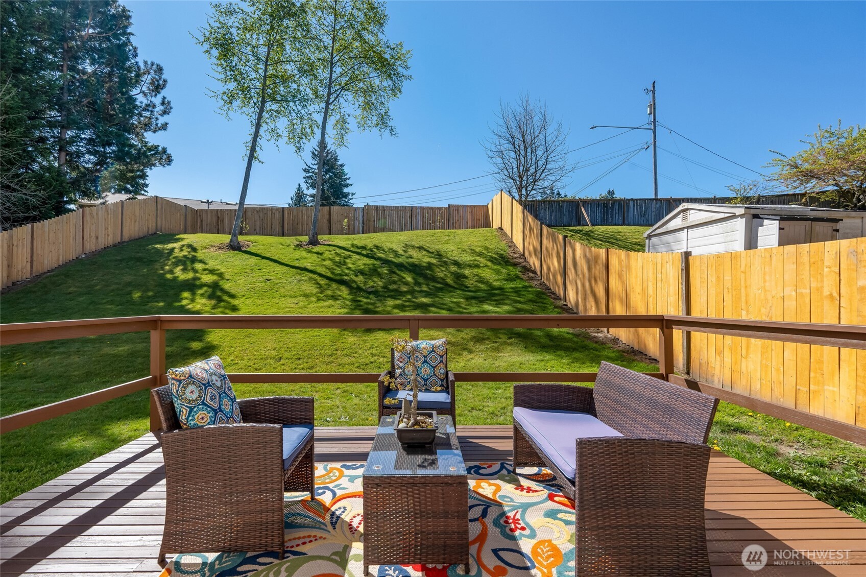 14 60th Place Southeast Everett, WA 98203 - Photo 24 of 35 a view of a chairs and table in the balcony