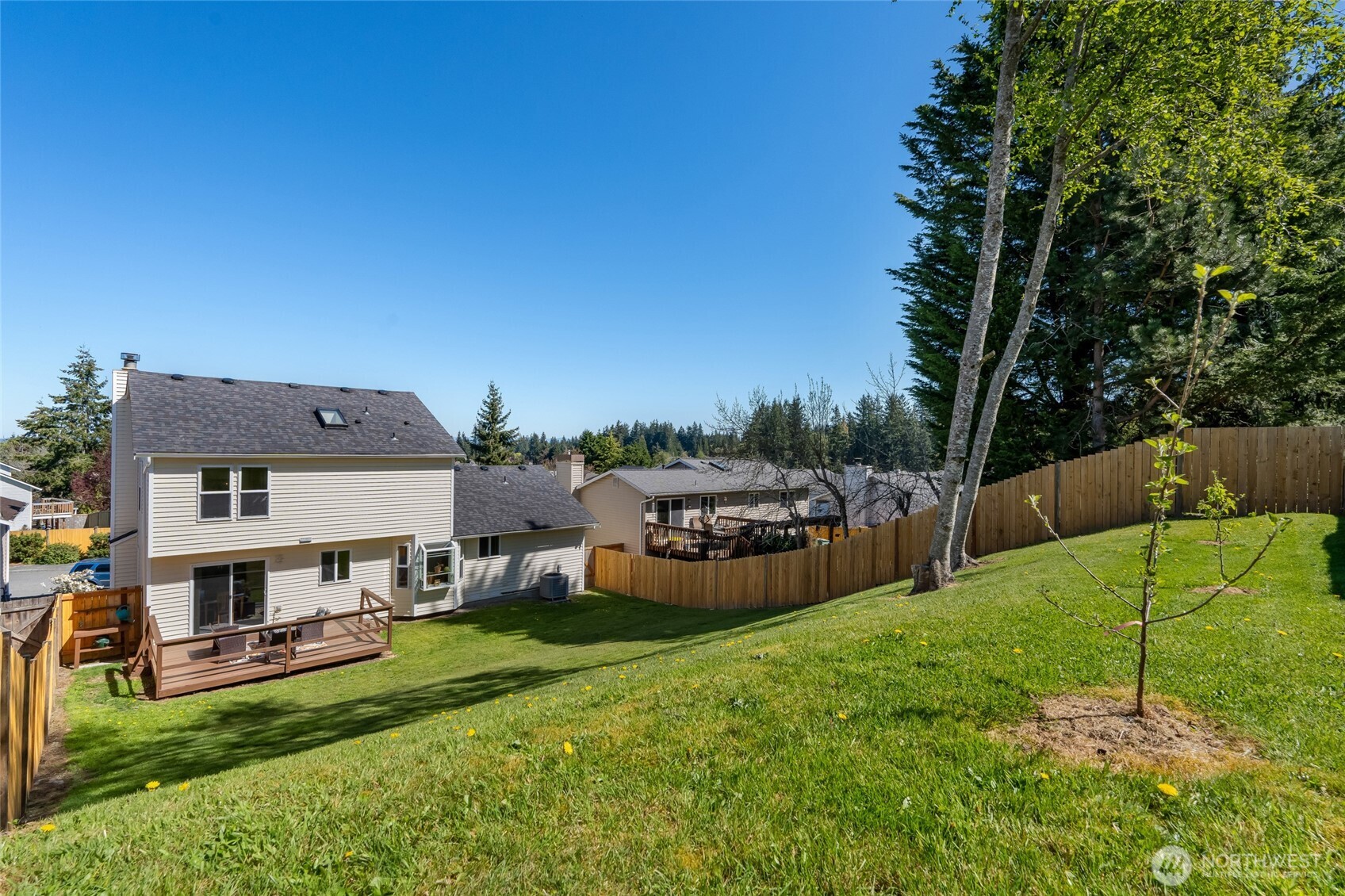 14 60th Place Southeast Everett, WA 98203 - Photo 27 of 35 a view of a house with backyard sitting area and garden