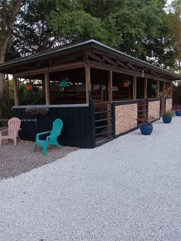 a view of outdoor space with garden