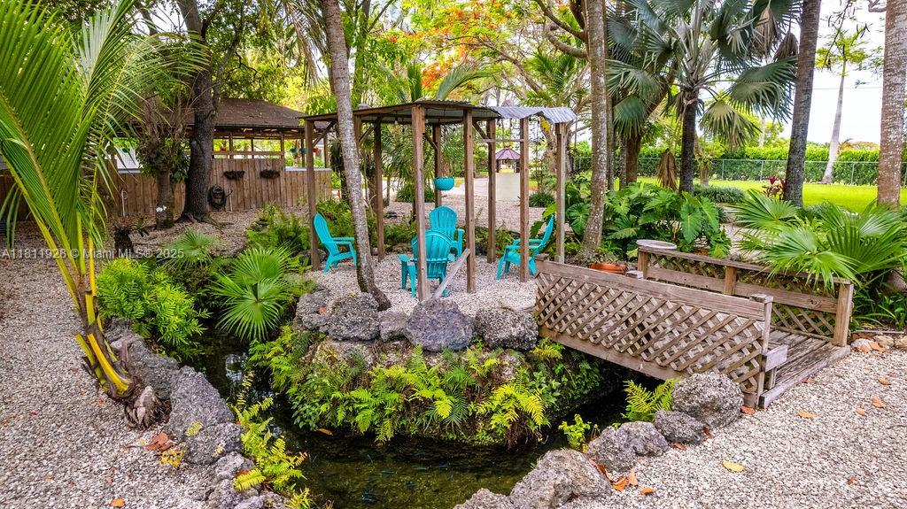 19700 Southwest 184th Street Miami, FL 33187 - Photo 41 of 52 a garden view with tall trees