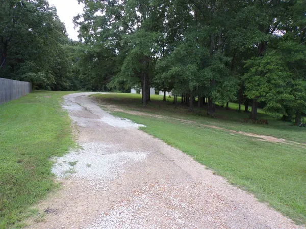 a view of a street with trees