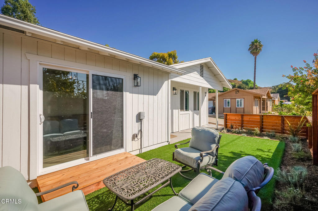 97 Everett Street, Unit B Moorpark, CA 93021 - Photo 3 of 28 a backyard of a house with seating space