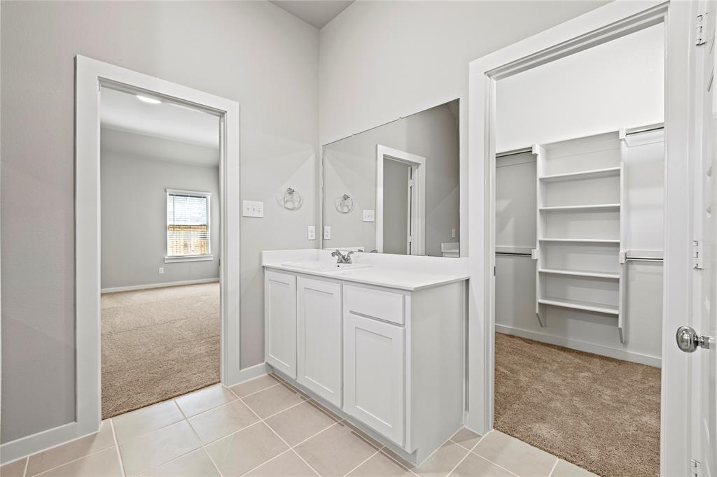 4005 High Valley McKinney, TX 75071 - Photo 10 of 18 a bathroom with a sink vanity and mirror