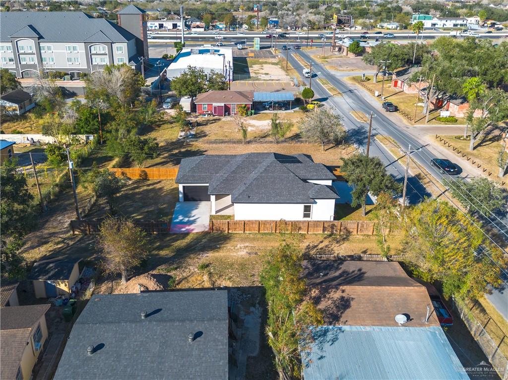 607 North 9th Street Alamo, TX 78516 - Photo 19 of 24 an aerial view of a house with a lake view