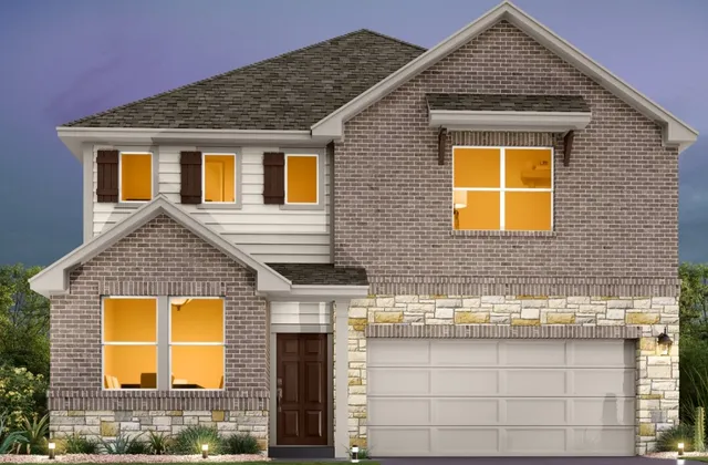 a front view of a house with a large windows