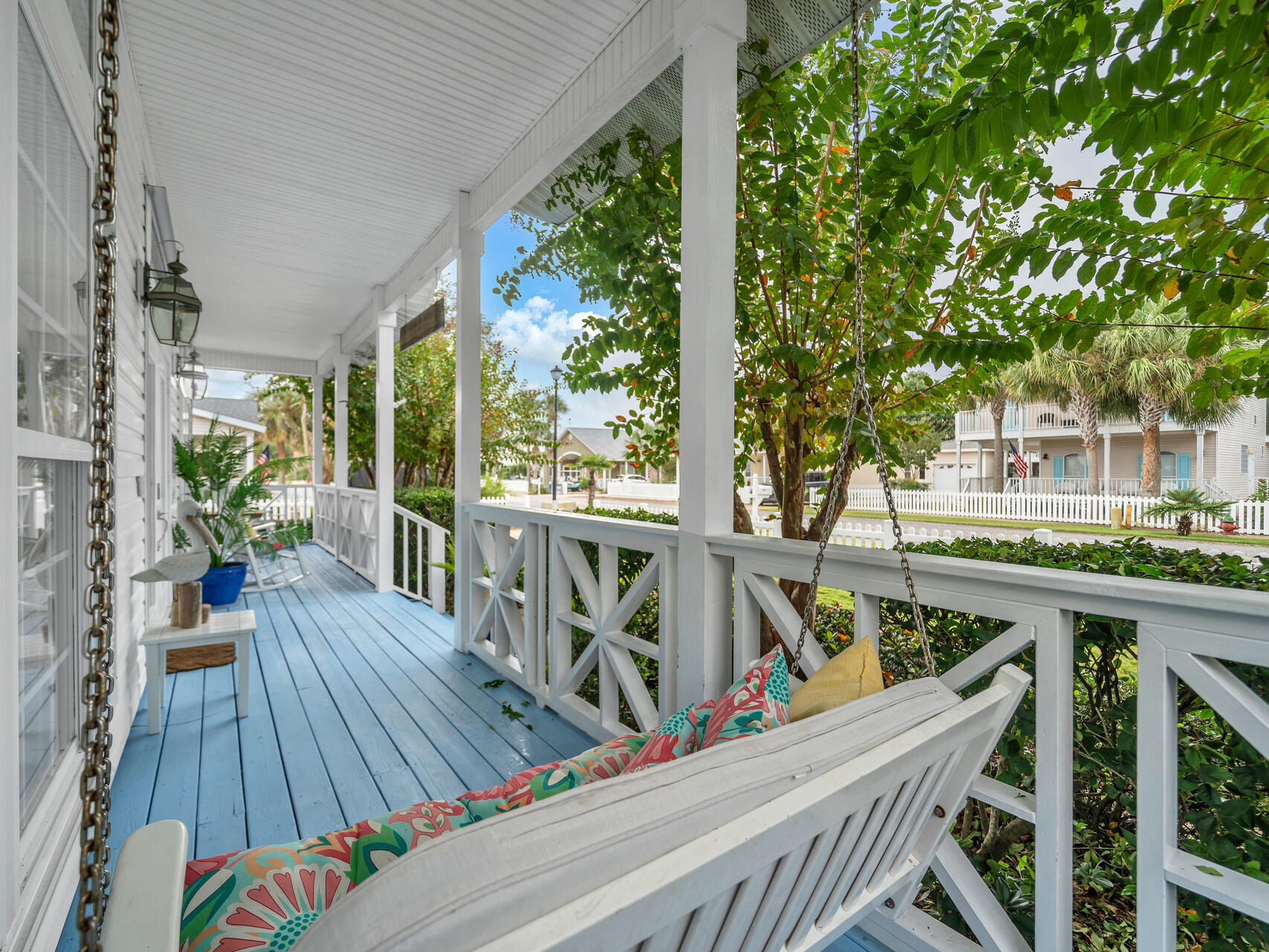 4497 Clipper Cove Destin, FL 32541 - Photo 35 of 44 a view of balcony with wooden floor and outdoor seating