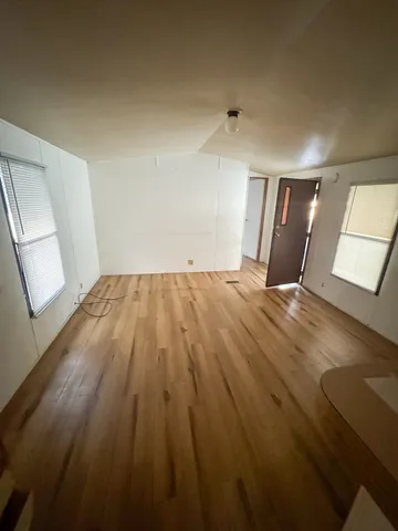 wooden floor in a room