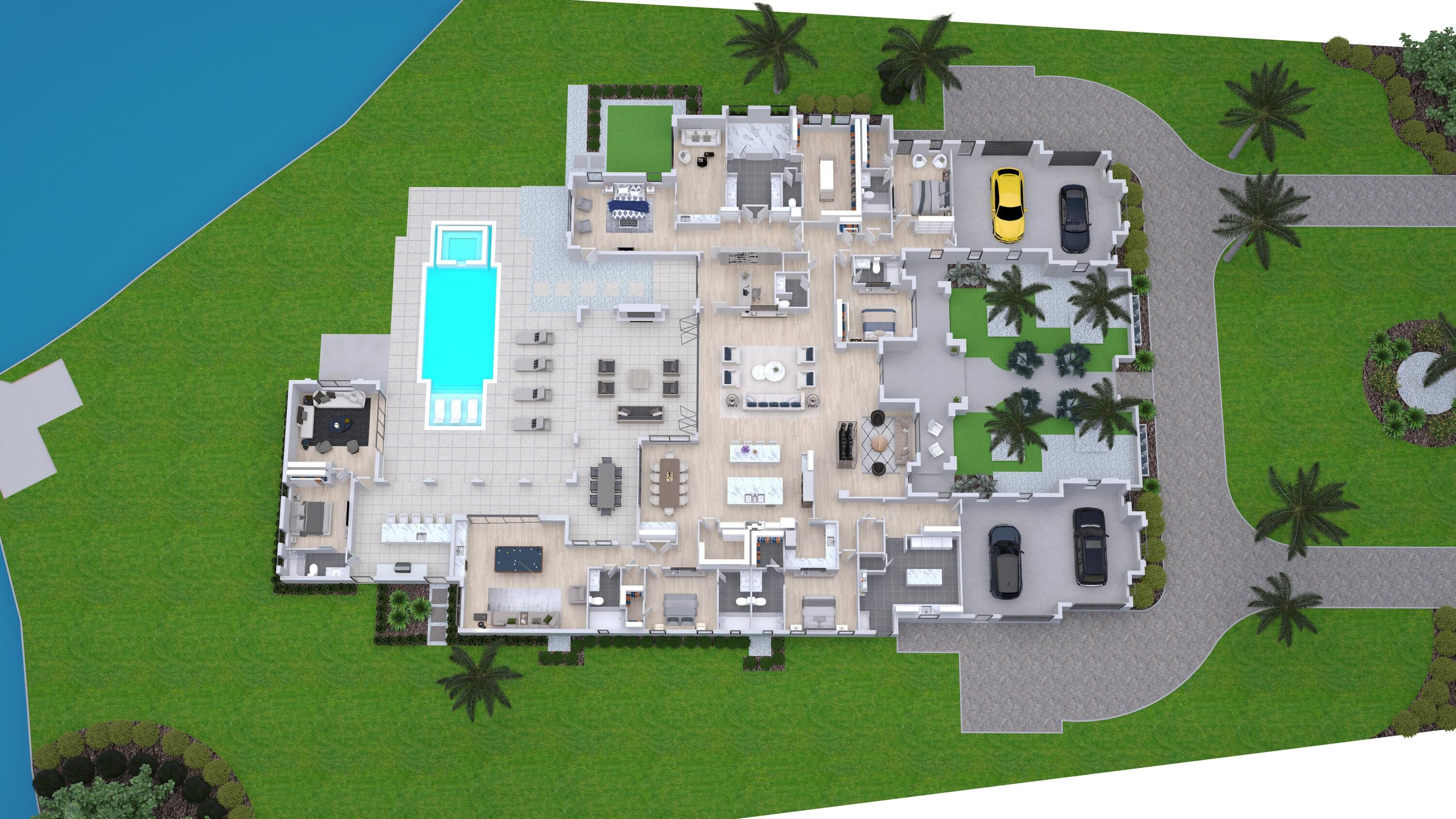 12404 Indian Road North Palm Beach, FL 33408 - Photo 8 of 19 overhead rendering