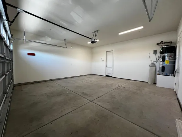 a view of a garage