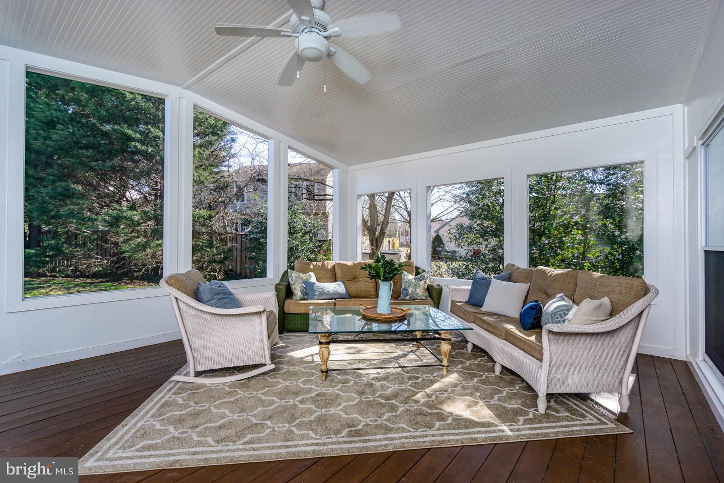 13351 Point Rider Lane Herndon, VA 20171 - Photo 19 of 39 Screened porch with vaulted, beadboard ceiling