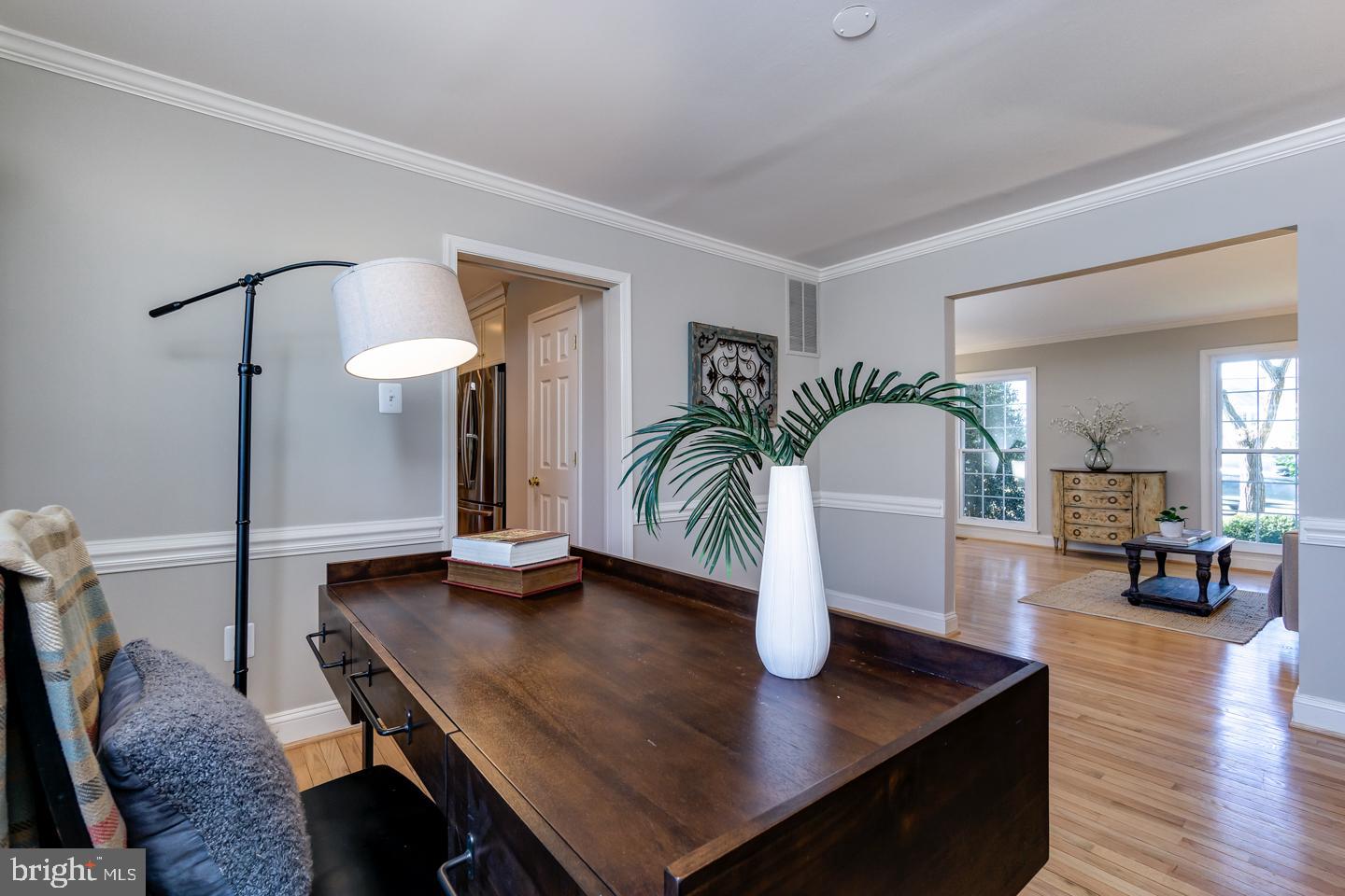 13351 Point Rider Lane Herndon, VA 20171 - Photo 8 of 39 Chair rail and crown moldings throughout