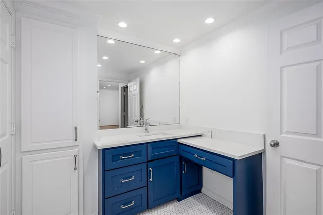 a bathroom with a shower and a toilet