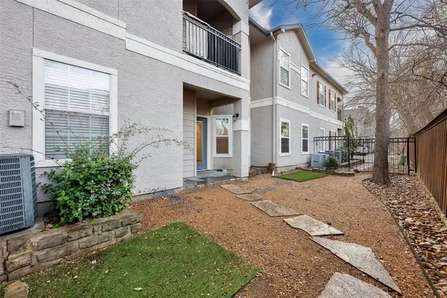 a house view with a garden space