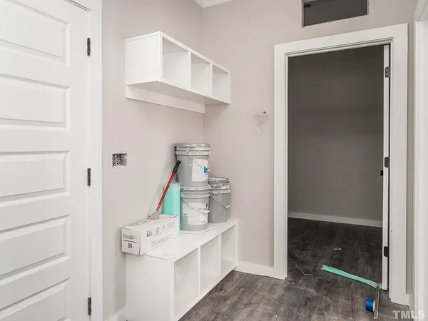 a view of kitchen and utility room