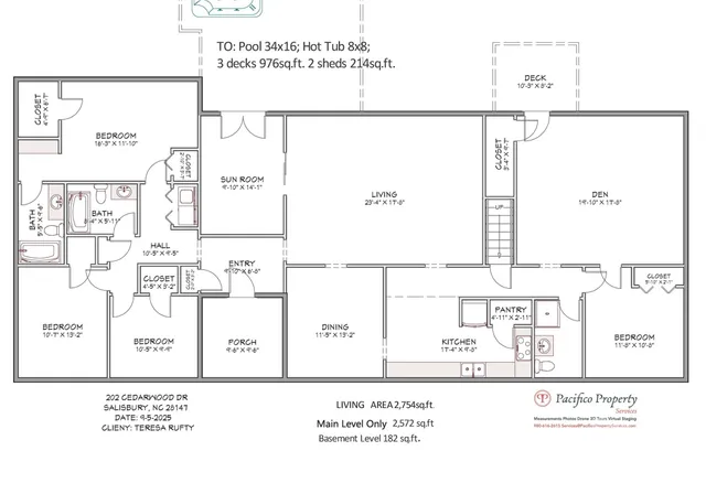 $475,000 | 202 Cedarwood Drive, Salisbury, NC 28147