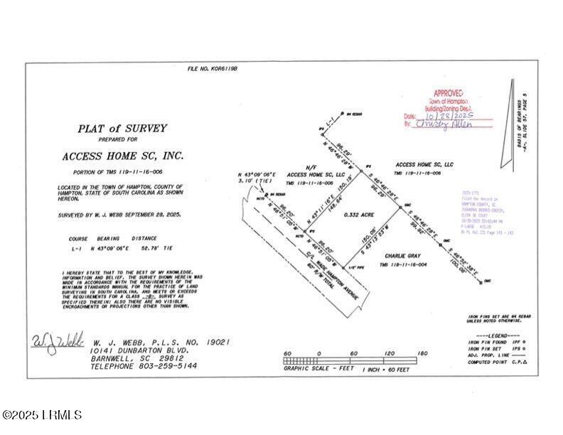 407 Wade Hampton Road Hampton, SC 29924 - Photo 2 of 2 409 Wade Hampton Plat