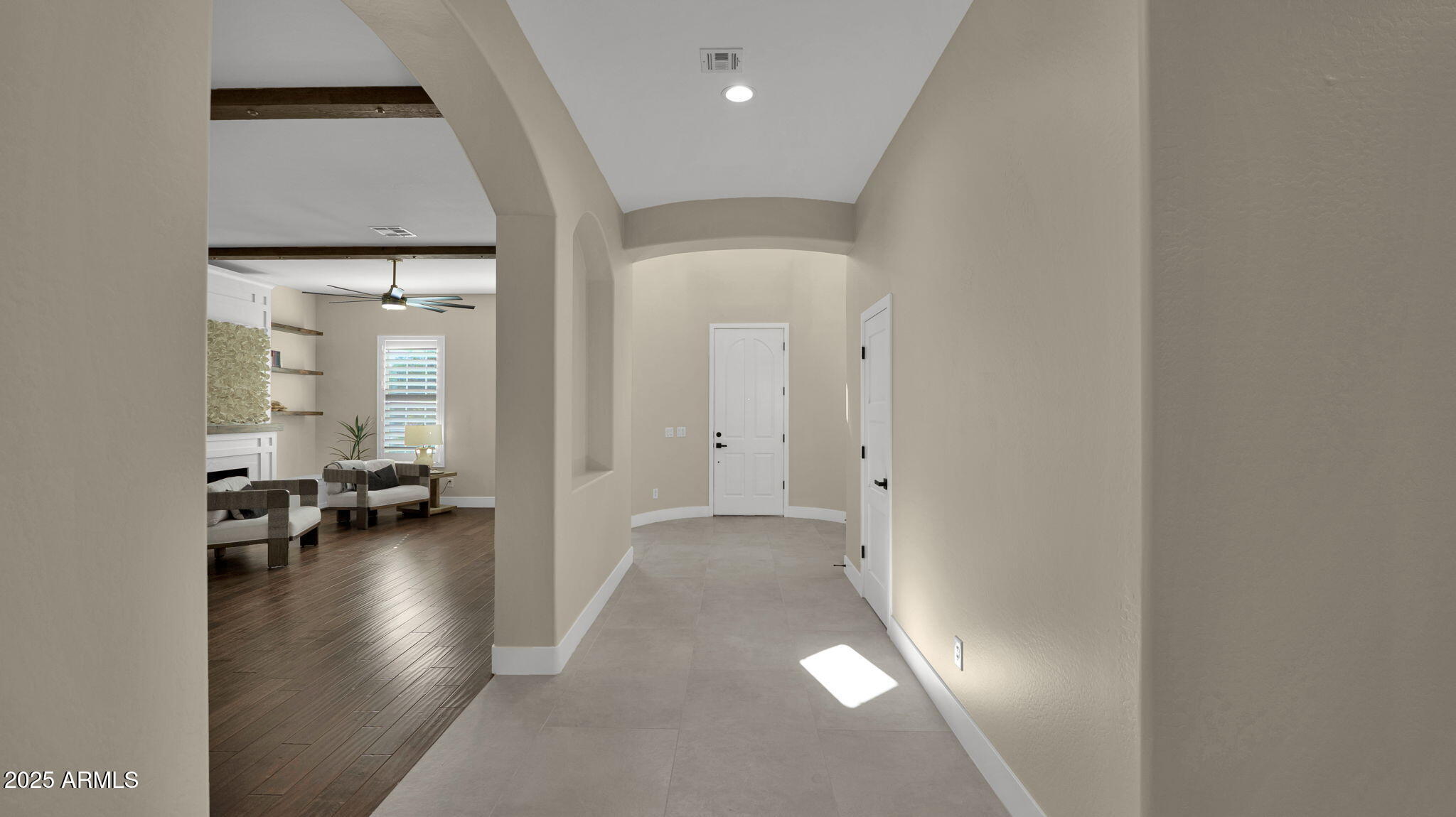 4060 East Canyon Way Chandler, AZ 85249 - Photo 11 of 55 wooden floor with a bench in a room