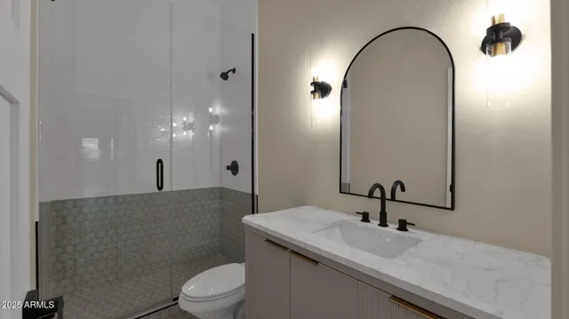 a view of a swimming pool with a yard