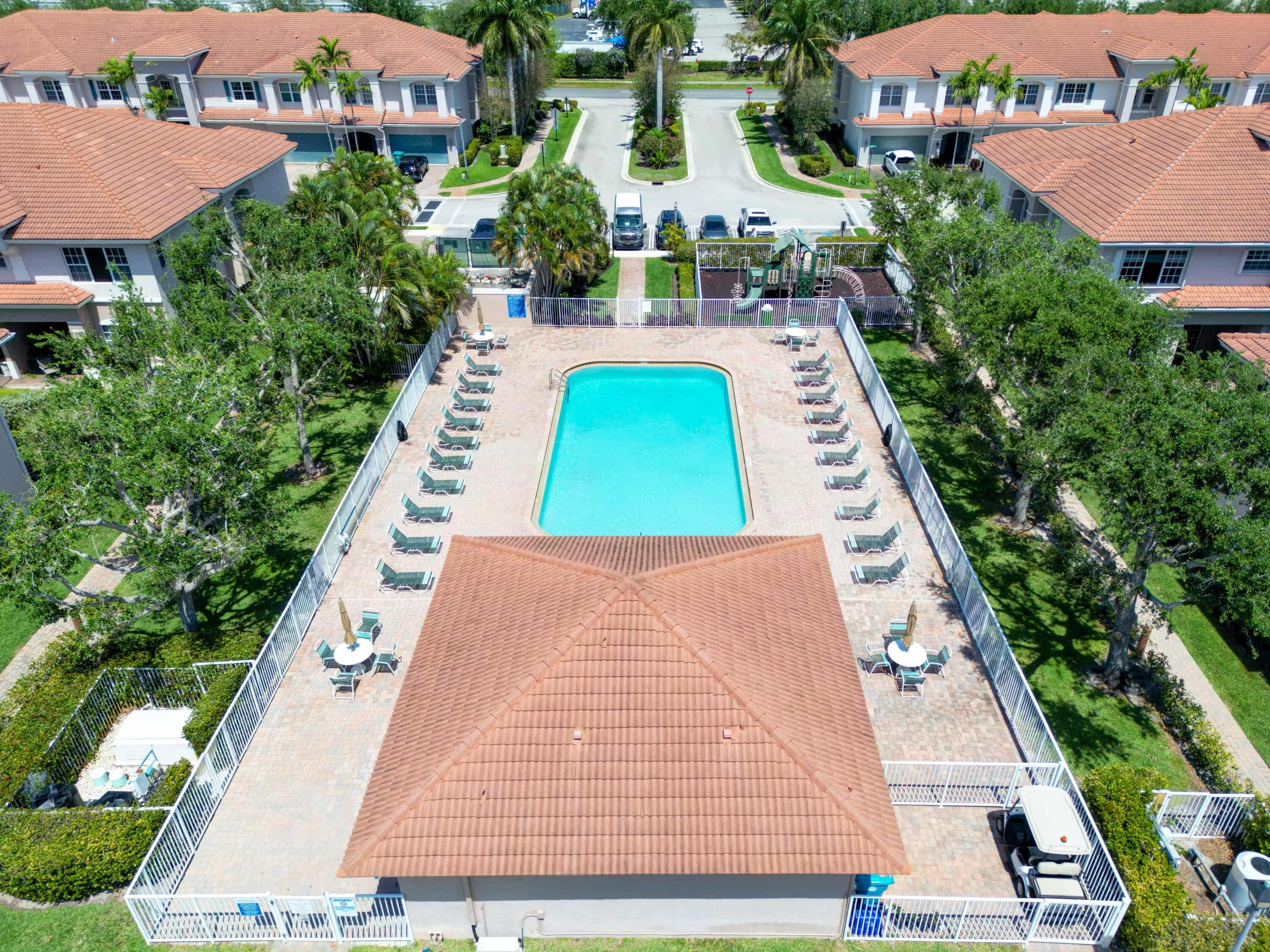 34 Lancaster Road Boynton Beach, FL 33426 - Photo 55 of 57 Community Pool Bird Eye View