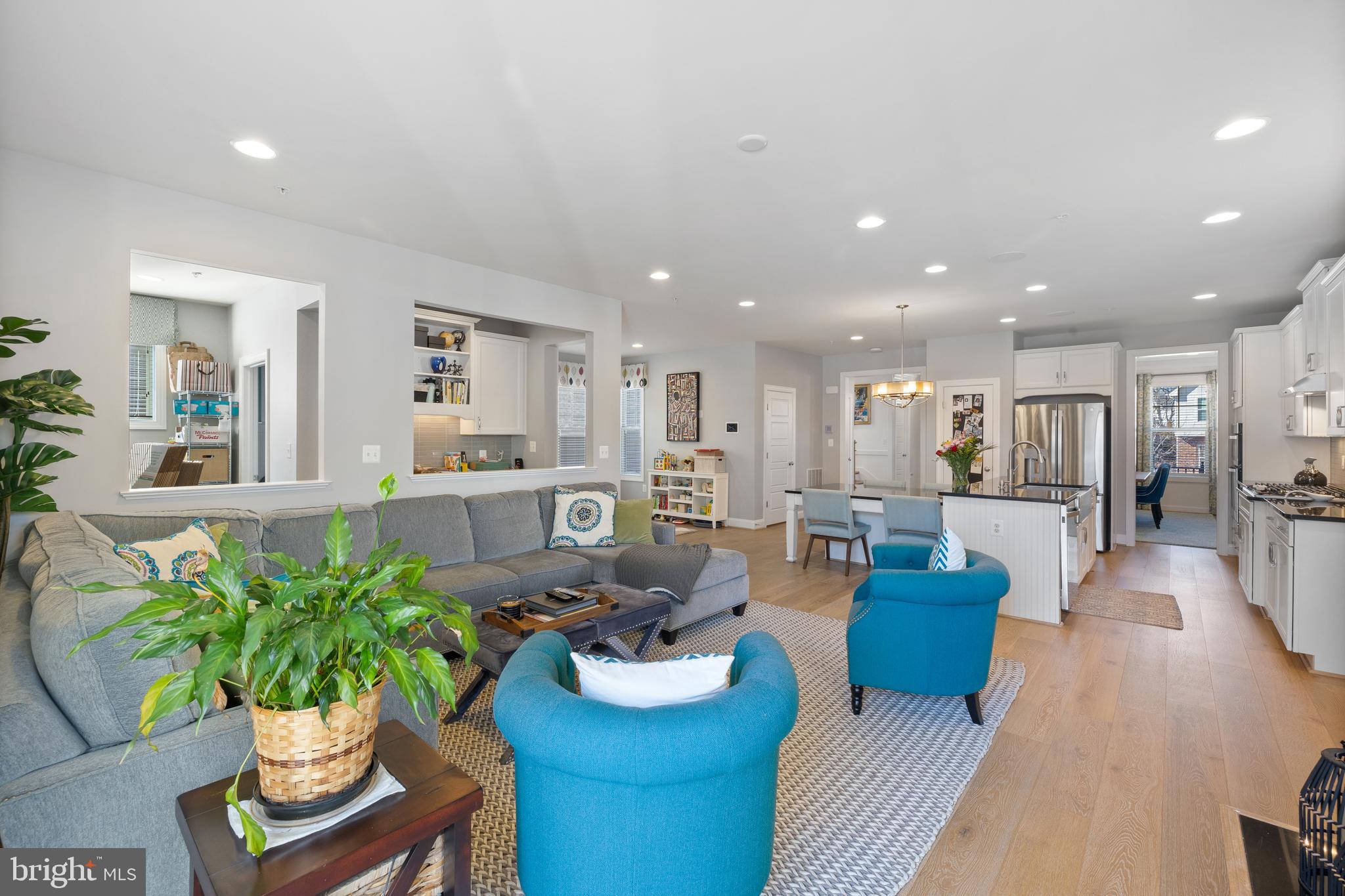 13410 Redspire Drive Silver Spring, MD 20906 - Photo 16 of 43 a living room with furniture potted plant kitchen view and a potted plant