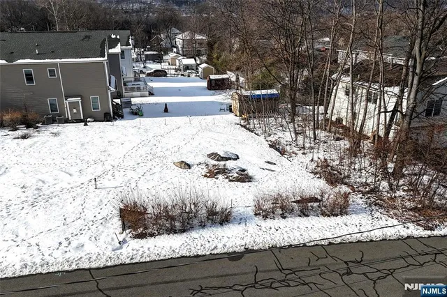 a view of the terrace and covered with snow