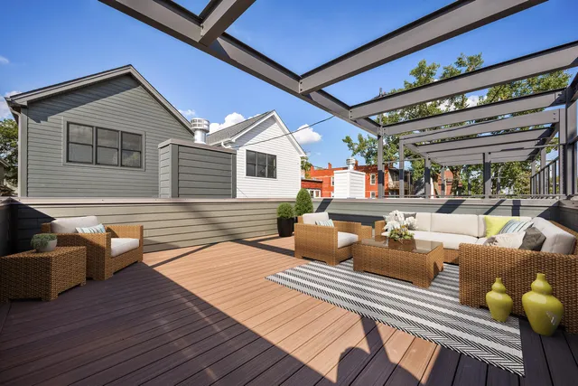 a outdoor space with patio lots of furniture